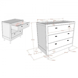 Vipack Kummut Forrest 3s (õlitatud tamm)