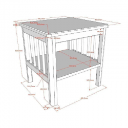 Vipack Öökapp Forrest (õlitatud tamm)