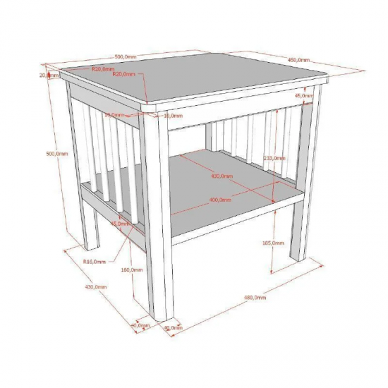 Vipack Öökapp Forrest (valge)