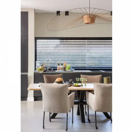 WOOOD söögilaud Combi Tablo 100x240 cm (tamm/must)