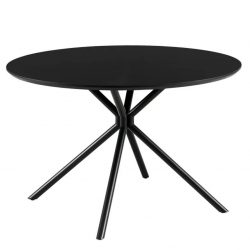 Söögilaud Bevel D120 (must)