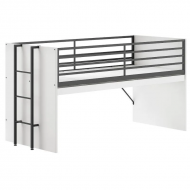 Vipack Kõrge voodi Sam 90x200 cm (valge)