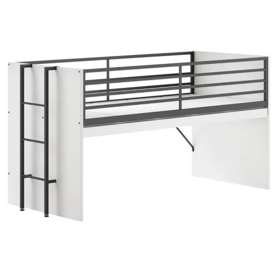 Vipack Kõrge voodi Sam 90x200 cm (valge)