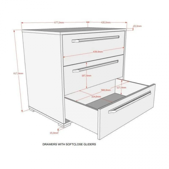 Vipack Kummut Sam 3s (valge)