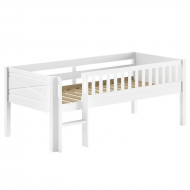 Vipack Poolkõrge voodi Scott 90x200 cm (valge)