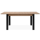 Pikendatav söögilaud Tolosa 80x150/200 cm (artisan tamm/must)