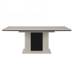 Pikendatav söögilaud Novara 90x160/200 cm (capuccino/must)
