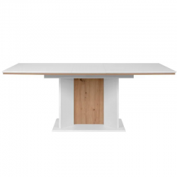 Pikendatav söögilaud Novara 90x160/200 cm (artisan tamm/valge)