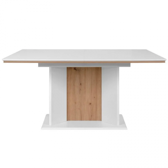 Pikendatav söögilaud Novara 90x160/200 cm (artisan tamm/valge)
