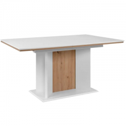 Pikendatav söögilaud Novara 90x160/200 cm (artisan tamm/valge)