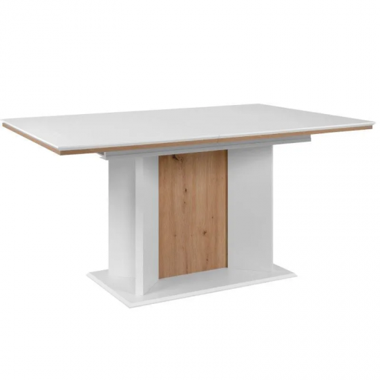 Pikendatav söögilaud Novara 90x160/200 cm (artisan tamm/valge)