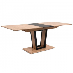 Pikendatav söögilaud Soria 90x160/200 cm (artisan tamm/must)