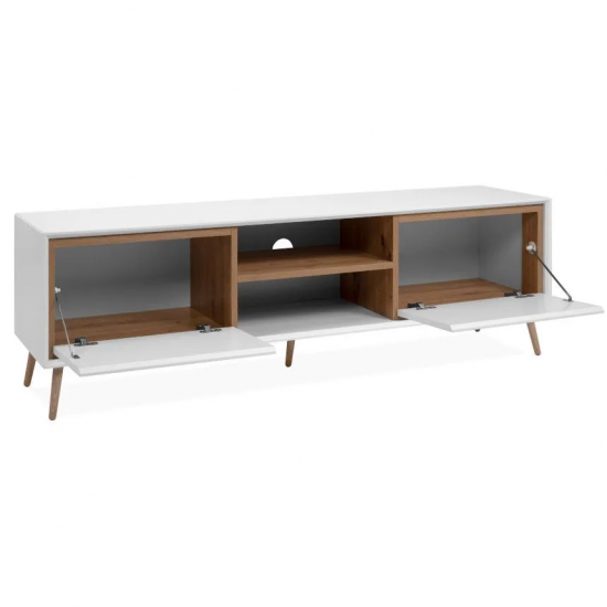 Tv-alus Arona 2u (valge/artisan tamm) Tv-alus Arona 2u (valge/artisan tamm)