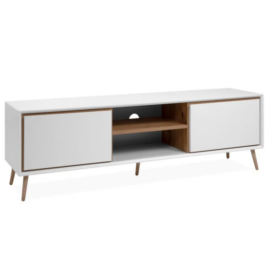 Tv-alus Arona 2u (valge/artisan tamm) Tv-alus Arona 2u (valge/artisan tamm)