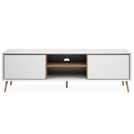Tv-alus Arona 2u (valge/artisan tamm) Tv-alus Arona 2u (valge/artisan tamm)