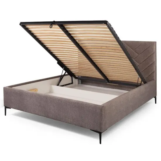 Pesukastiga voodi Babine 160x200 cm (taupe)