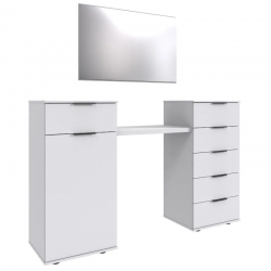 Tualettlaud+peegel Easy Plus Black A 1u6s (valge)