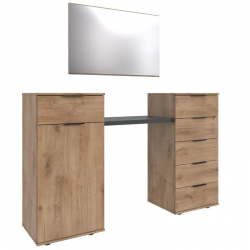 Tualettlaud+peegel Easy Plus Black A 1u6s (tammeplank)