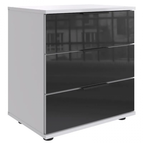 Öökapp Easy Plus Black C 3s (valge/must klaas) Öökapp Easy Plus Black C 3s (valge/must klaas)