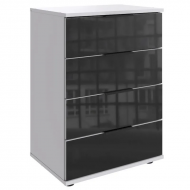 Öökapp Easy Plus Black C 4s (valge/must klaas)