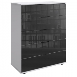 Kummut Easy Plus Black C 2+4s (valge/must klaas) Kummut Easy Plus Black C 2+4s (valge/must klaas)