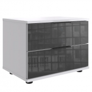 Öökapp Easy Plus Black C 2s (valge/hall klaas)