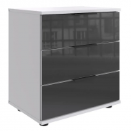 Öökapp Easy Plus Black C 3s (valge/hall klaas)