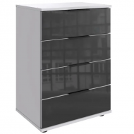 Öökapp Easy Plus Black C 4s (valge/hall klaas)