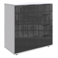 Puhvetkummut Easy Plus Black C 1u4s (valge/hall klaas)