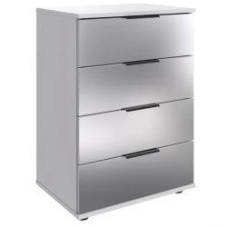 Öökapp Easy Plus Black C 4s (valge/peegel)