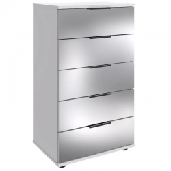 Kummut Easy Plus Black C 5s (valge/peegel) Kummut Easy Plus Black C 5s (valge/peegel)