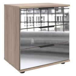 Öökapp Easy Plus Black C 3s (tamm/peegel)