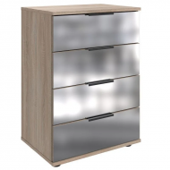 Öökapp Easy Plus Black C 4s (tamm/peegel)