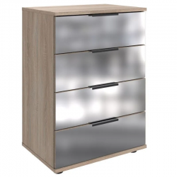 Öökapp Easy Plus Black C 4s (tamm/peegel)