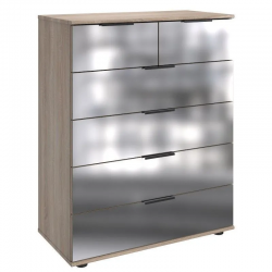 Kummut Easy Plus Black C 2+4s (tamm/peegel) Kummut Easy Plus Black C 2+4s (tamm/peegel)