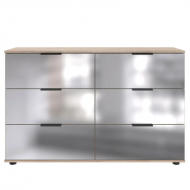 Kummut Easy Plus Black C 6s (tamm/peegel)