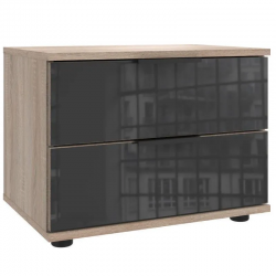 Öökapp Easy Plus Black C 2s (tamm/hall klaas)