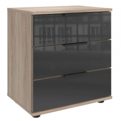 Öökapp Easy Plus Black C 3s (tamm/hall klaas)