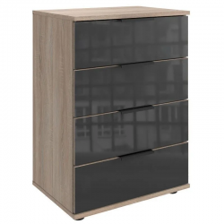 Öökapp Easy Plus Black C 4s (tamm/hall klaas)