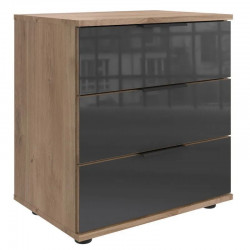 Öökapp Easy Plus Black C 3s (tammeplank/hall klaas)