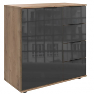 Kummut Easy Plus Black C 1u4s (tammeplank/hall klaas)