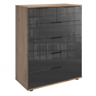 Kummut Easy Plus Black C 2+4s (tammeplank/hall klaas)