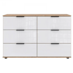 Kummut Easy Plus Black C 6s (tammeplank/valge klaas) Kummut Easy Plus Black C 6s (tammeplank/valge klaas)