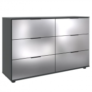 Kummut Easy Plus Black C 6s (grafiit/peegel)