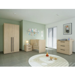 Muudetav beebivoodi Tessa 60x120/90x200 cm (liivatamm)