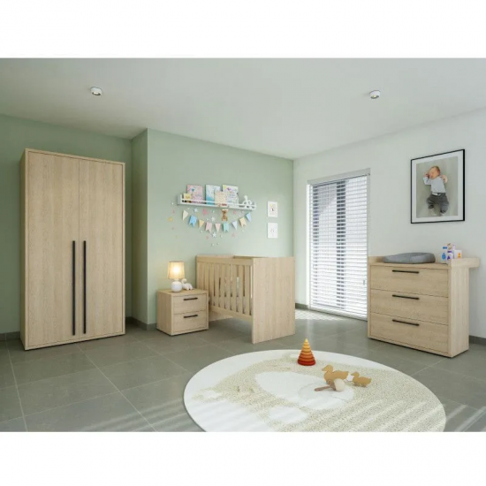 Muudetav beebivoodi Tessa 60x120/90x200 cm (liivatamm)