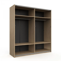 Lükandustega riidekapp Tessa 2lu (liivatamm)