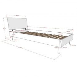 Vipack Voodi Forrest 90x200 cm (õlitatud tamm)