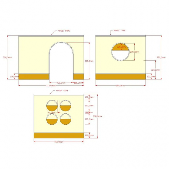 Vipack Kardin poolkõrgele voodile Forrest (roosa)