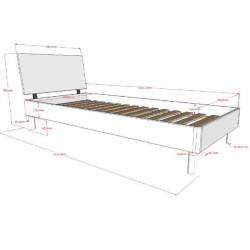 Vipack Voodi Forrest 90x200 cm (valge)